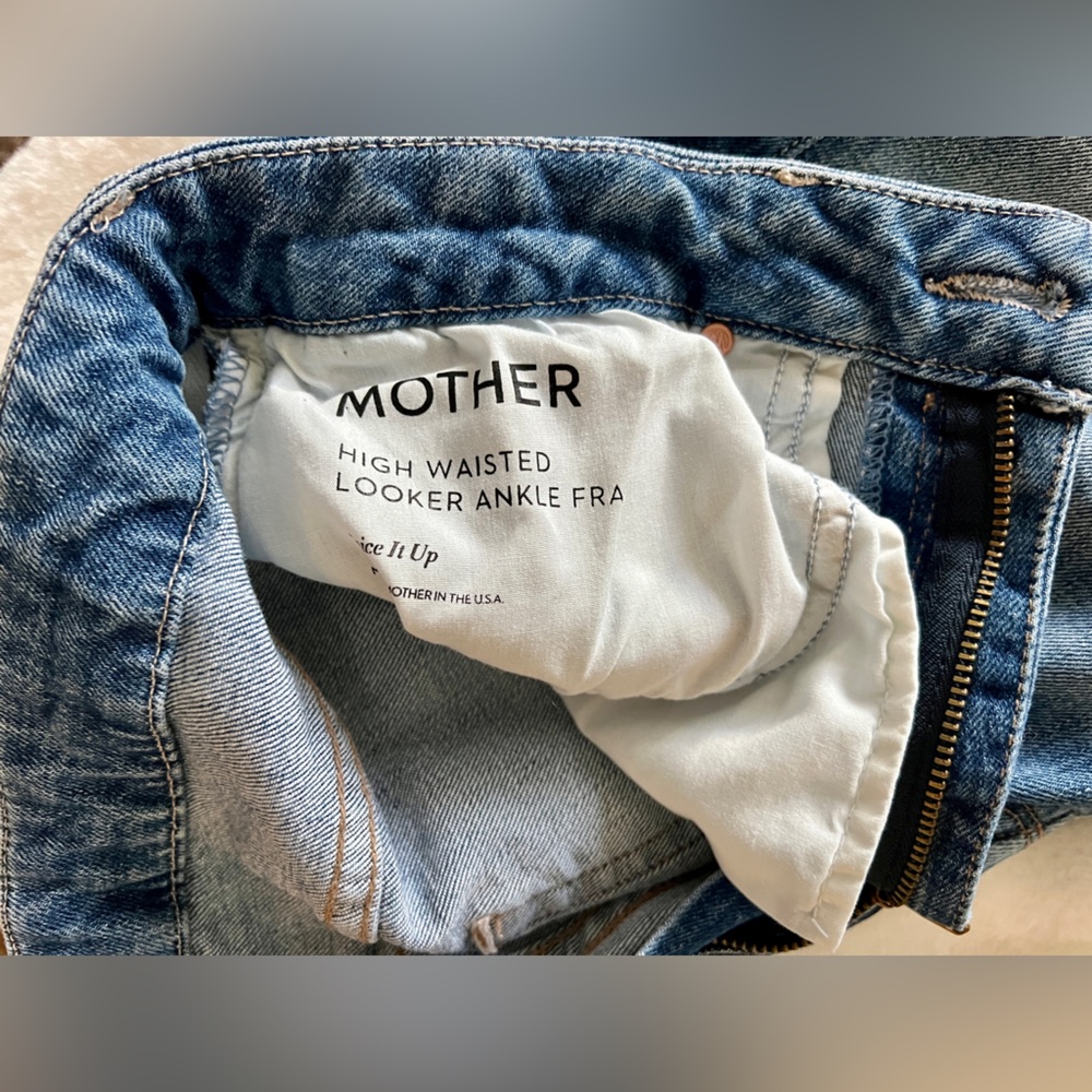 MOTHER The High Waisted Looker Ankle Fray ~ Wash in Spice It Up